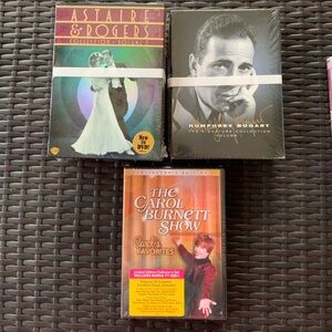Brand new never opened Astaire and Roger’s, Humphrey Bogart & Carol Burnett DVD